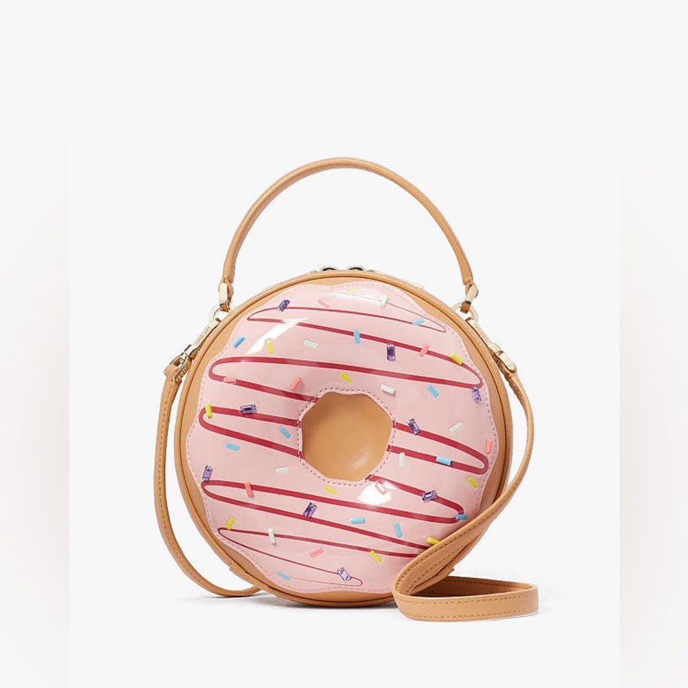 NIP Kate Spade Donut Coffee Break 3D Donut Crossbody - Picture 3 of 13